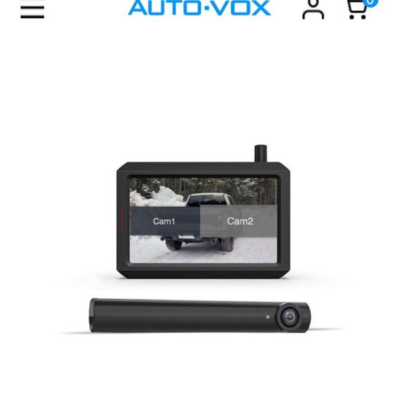 Autovox solar wireless auto rear backup camera w/5”lcd monitor/screen - Picture 1 of 14